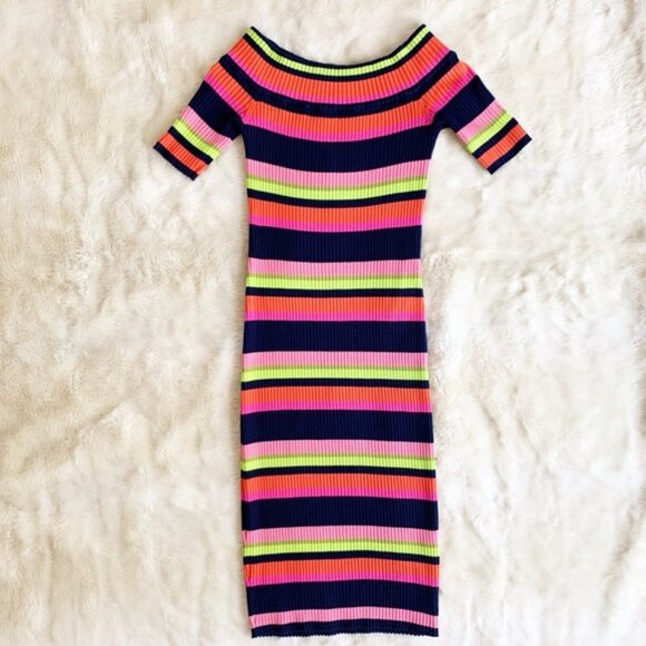 NWOT - Trina Turk Necha Multi Striped Dress Medium - Picture 4 of 6